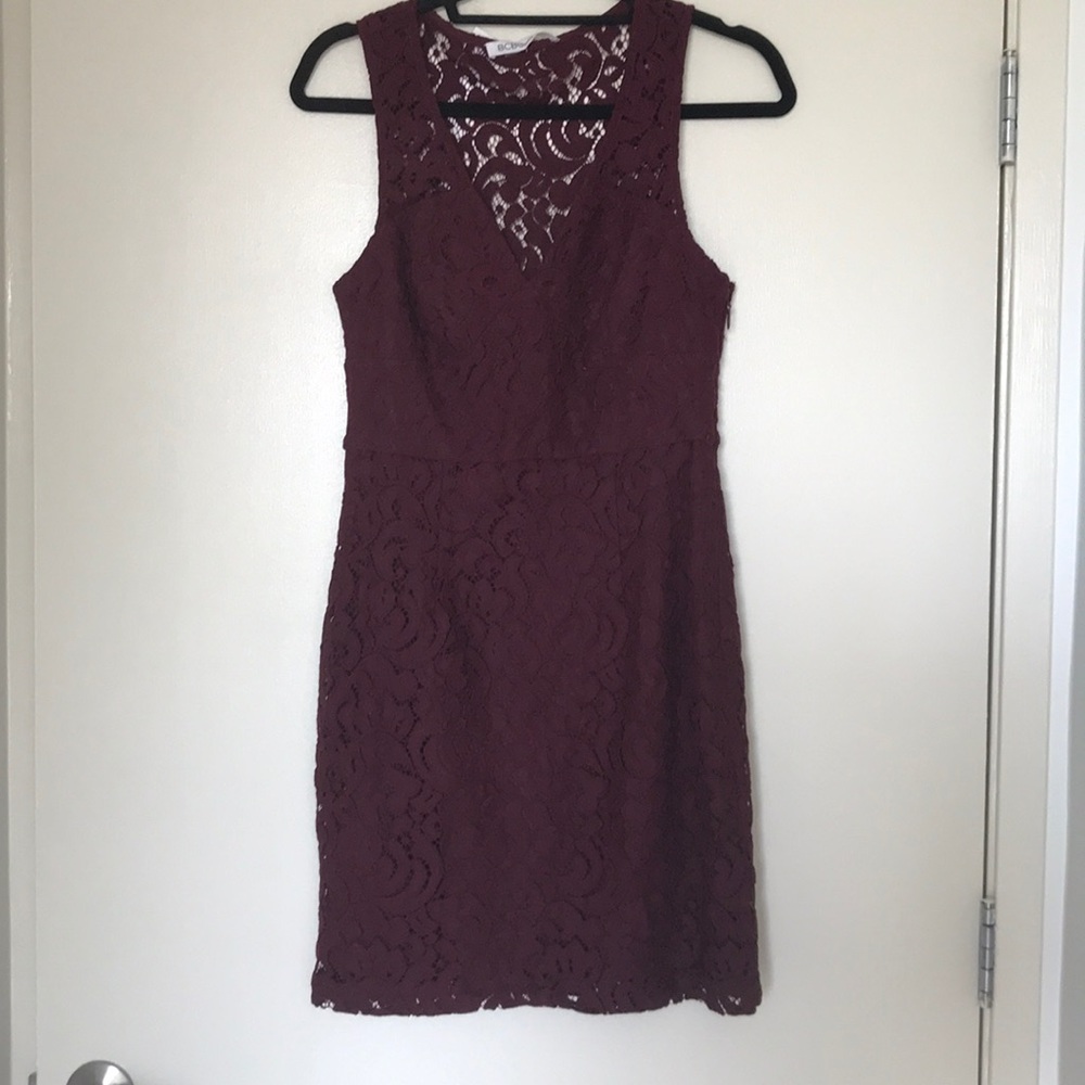 BCBGeneration- Maroon lace dress